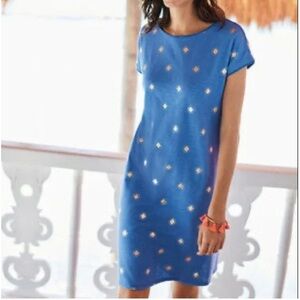 Boden Paulina Jersey Dress in Blue Size 10